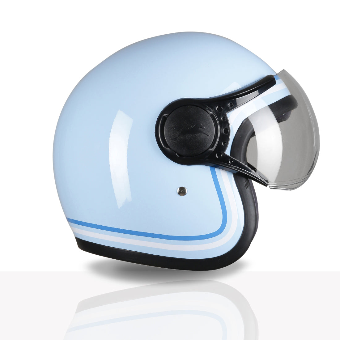 TVS MissFit Helmet for Women | Lightweight Ladies Helmet for Scooty | Stylish Girls Helmet with Extreme Comfort Fit | Women Helmet with Clear Visor | DOT & ISI Certified Helmet for Woman